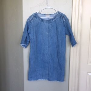 short sleeve jean dress